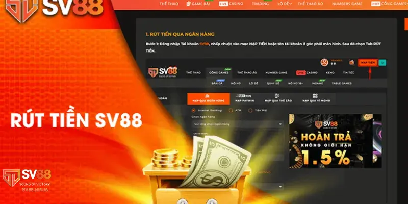 Tóm tắt quy trình rút tiền 